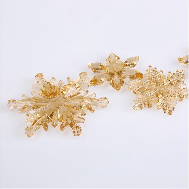 Acrylic snowflake ornaments in the 1.8, 2.2 and 3 inch sizes