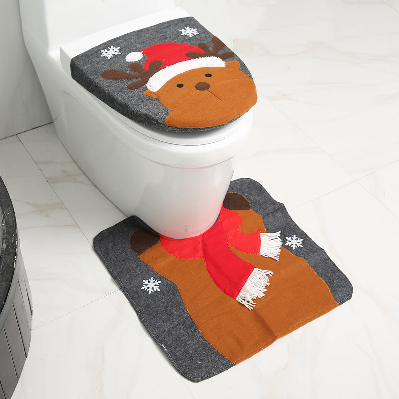 Elf design Christmas bathroom pieces from the same option range