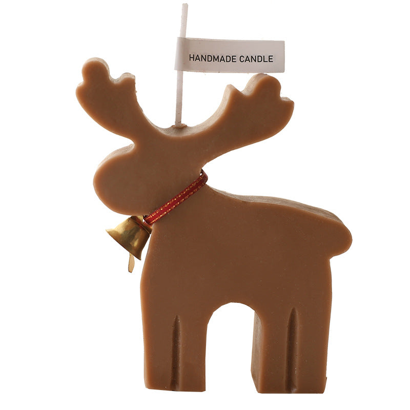 Molded antlers formed by the animal shaped candle mold
