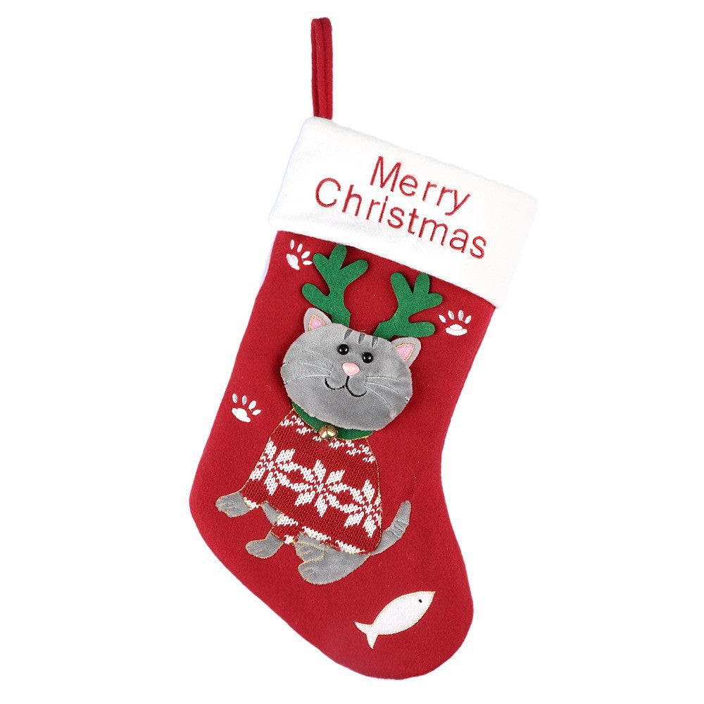 Red and green Christmas stockings, both traditional colors available