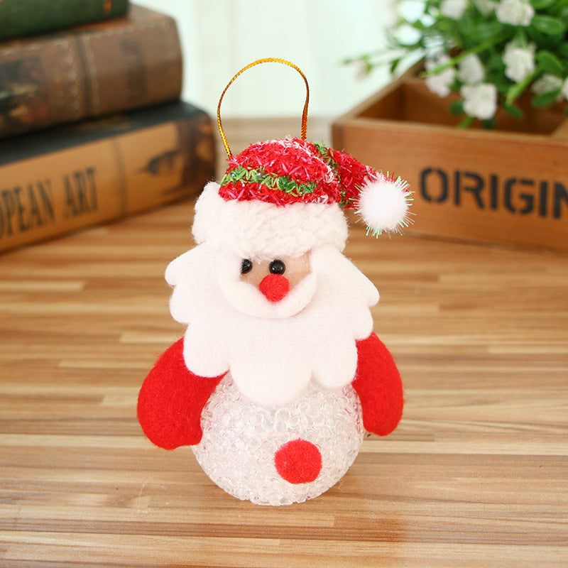 Soft foam deer Christmas ornament, 3.9 by 4.7 inches