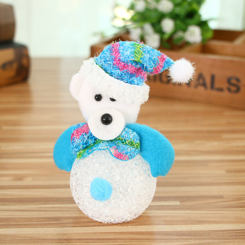 Foam Christmas ornaments in deer, bear, Santa and snowman shapes