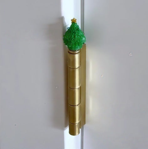Hinged Christmas ornament opened out to show both cast halves