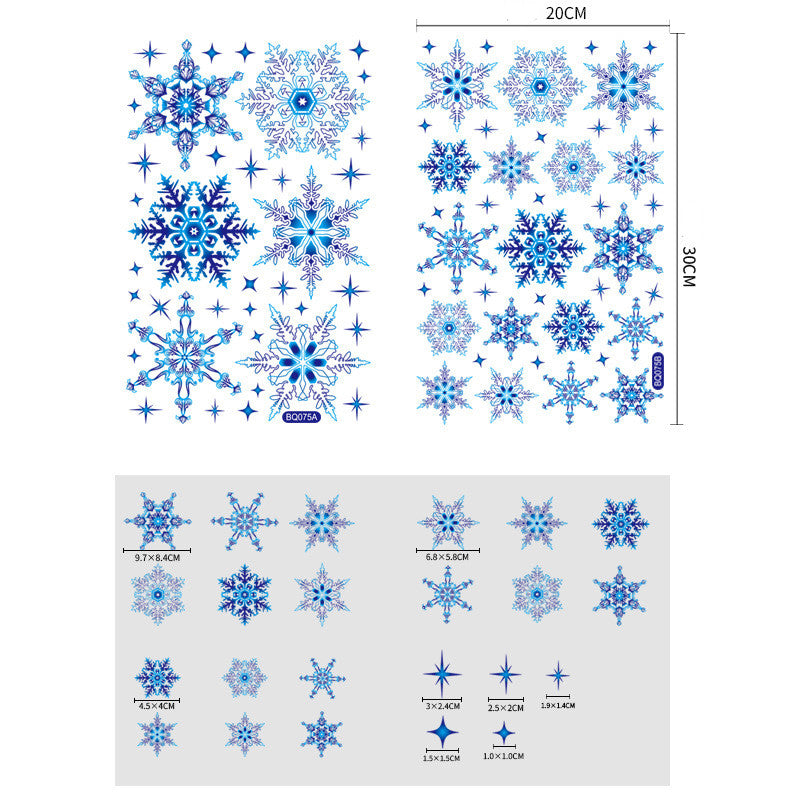 Alternative reindeer design in the printed PVC Christmas sticker range