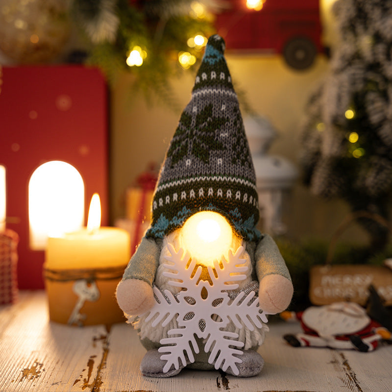 Long nosed light up gnome sold as a single Christmas figure