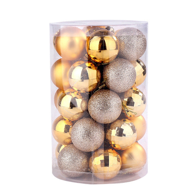 Blue mini Christmas ball set, thirty four pieces per box