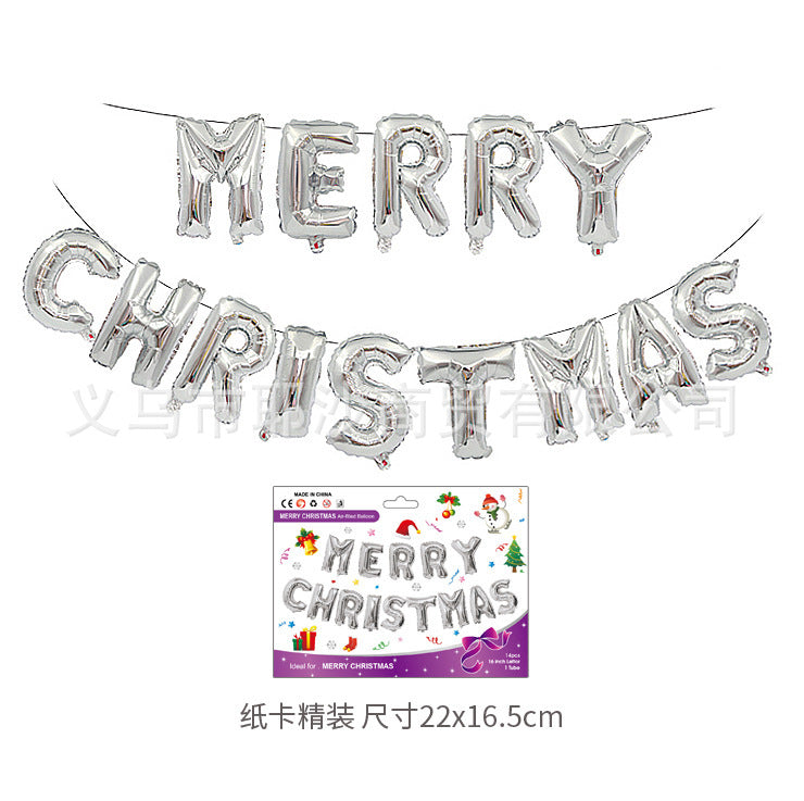 Foil Christmas balloon range spanning small accents to large shapes
