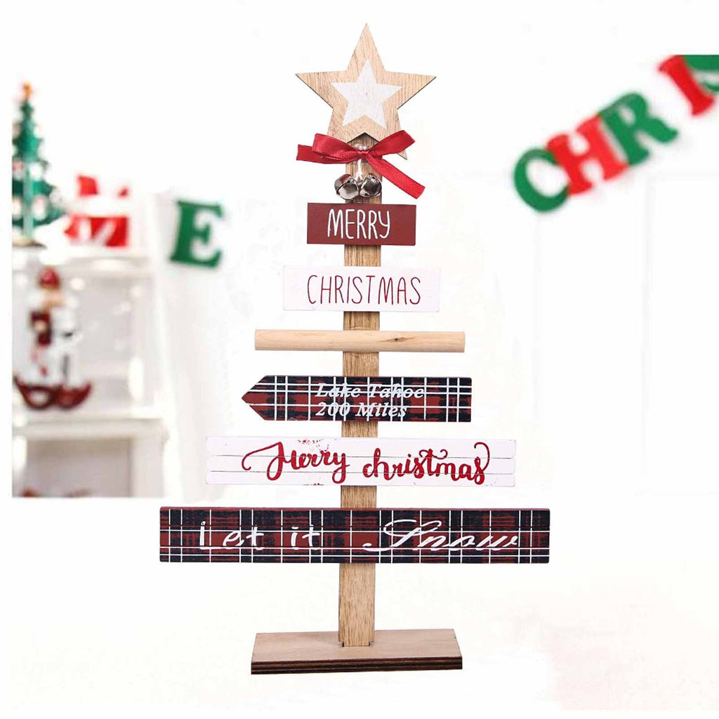 2 inch deep base that lets the wooden tree stand unaided