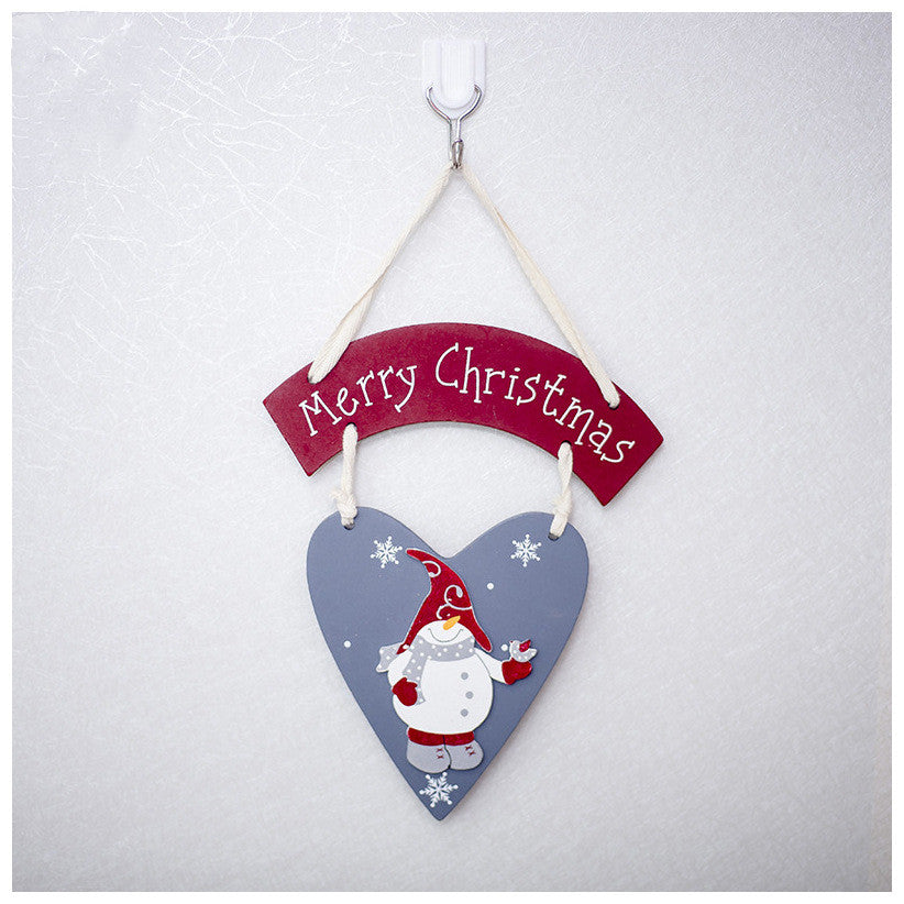 Christmas snowman plaque, one decoration pendant supplied per order