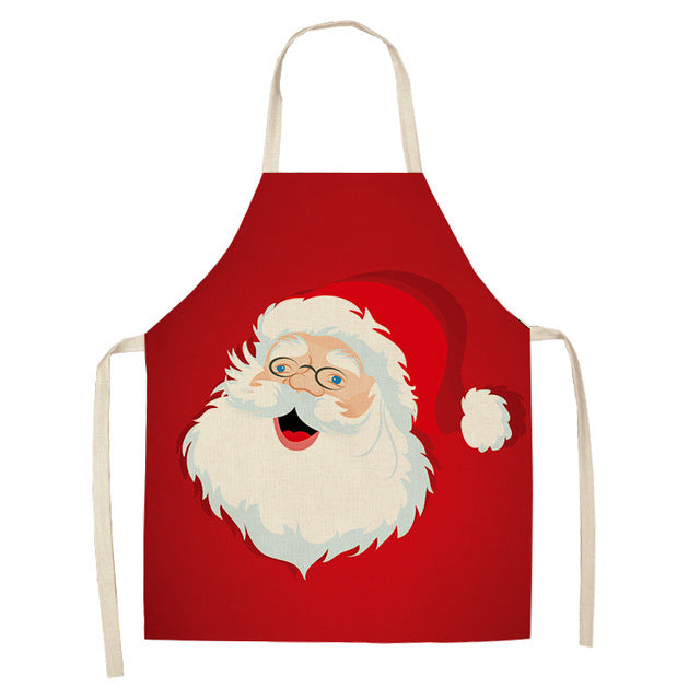 Festive polyester apron offered as an easy Christmas host gift