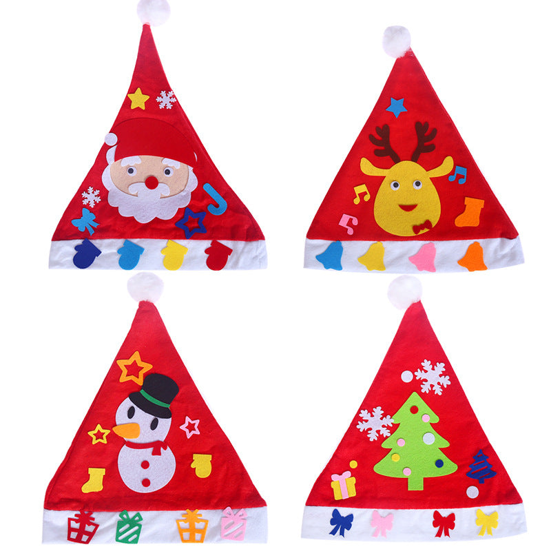 Christmas tree design party hat measuring 13 by 11 inches