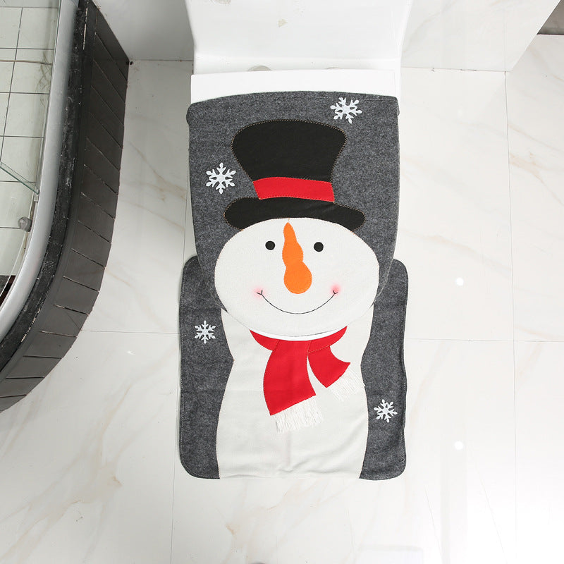 Non-woven fabric Christmas carpet from the bathroom set range
