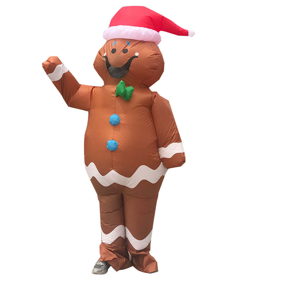 Sewn cloth Christmas costume that pulls on over normal clothes
