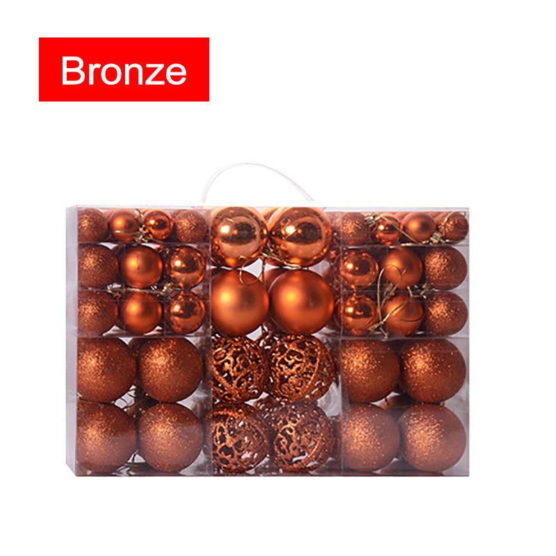 Single matte Christmas ball ornament from the hundred piece set