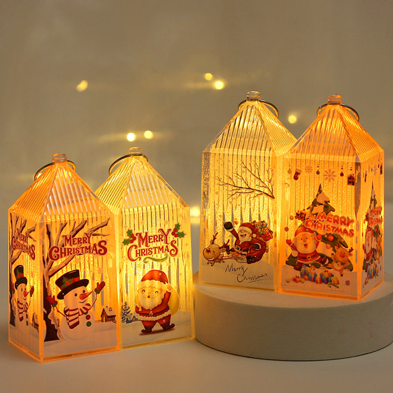 Reindeer light up Christmas ornament with two button cells fitted