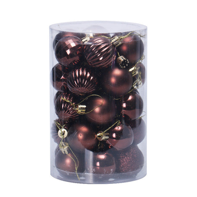 Light purple 1.6 inch Christmas baubles with a plated metallic sheen