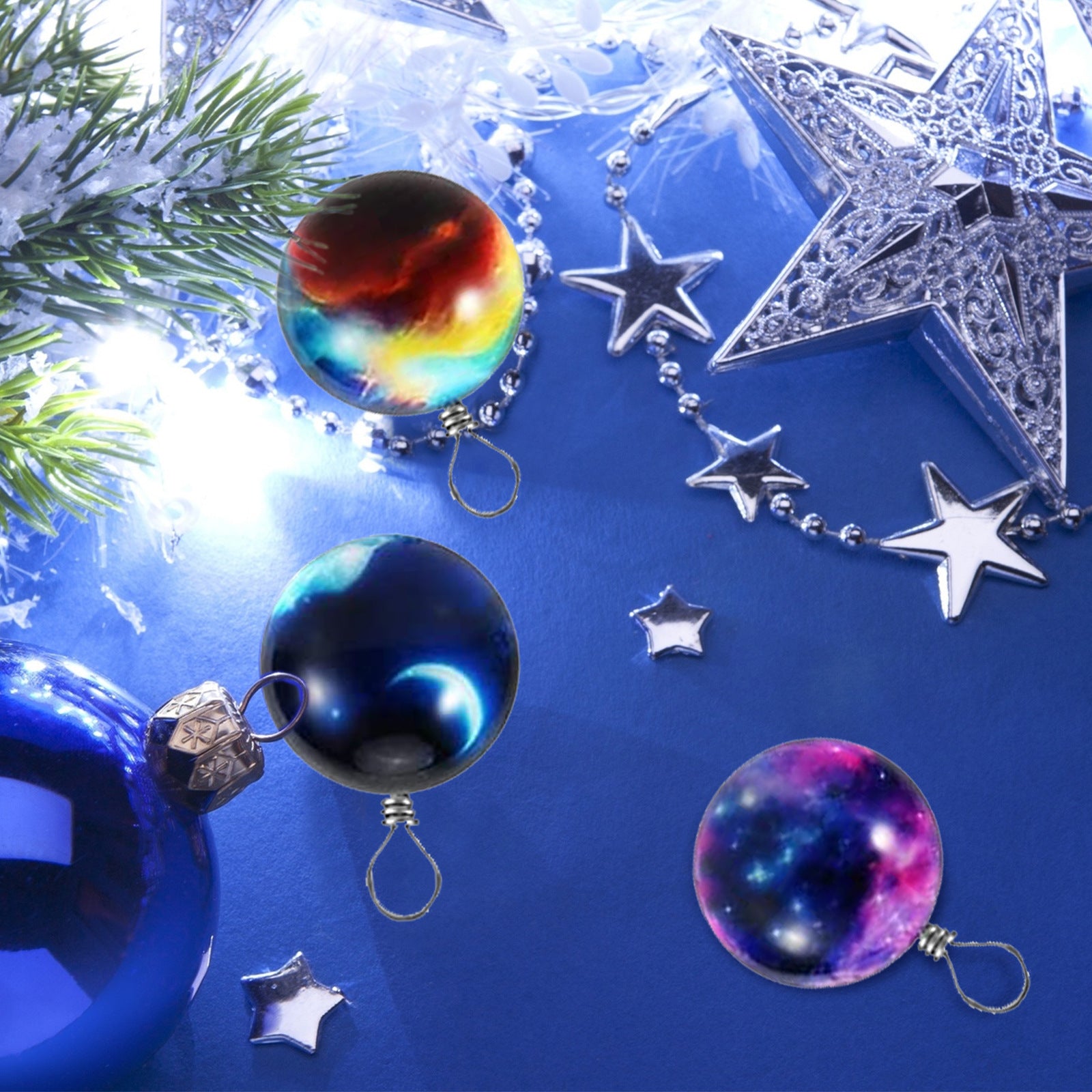 Plastic figures included in the cosmic star Christmas countdown set