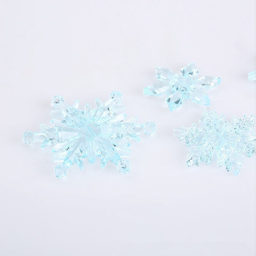Champagne acrylic snowflake Christmas ornament from the four color range