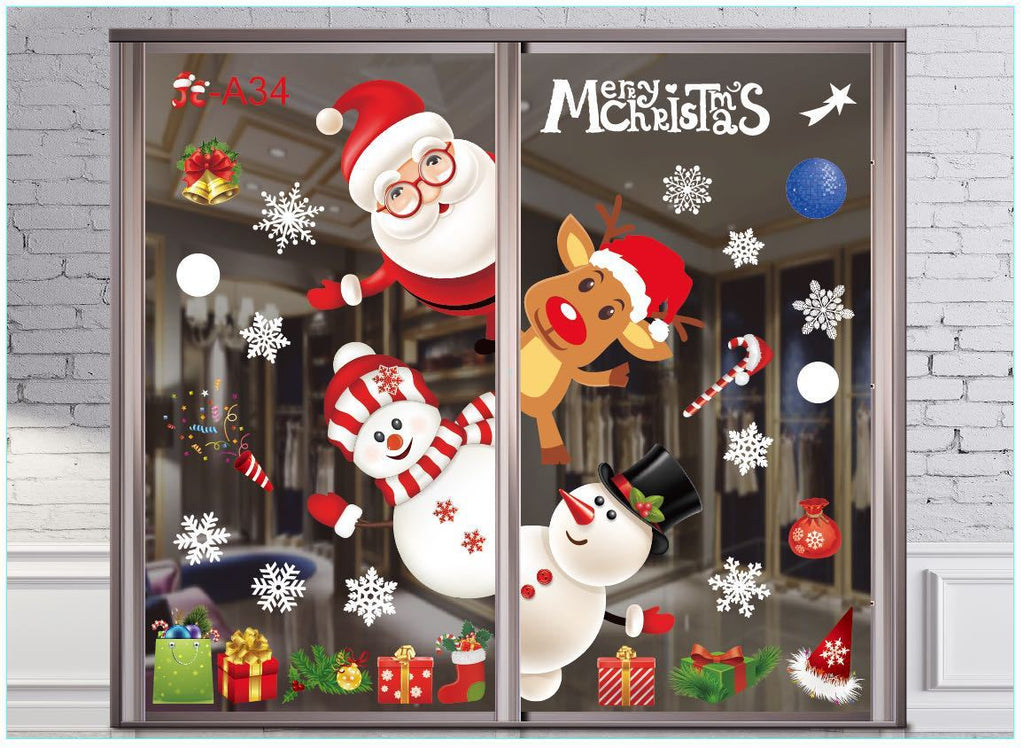 Christmas window decal sheet shipped rolled so it arrives uncreased