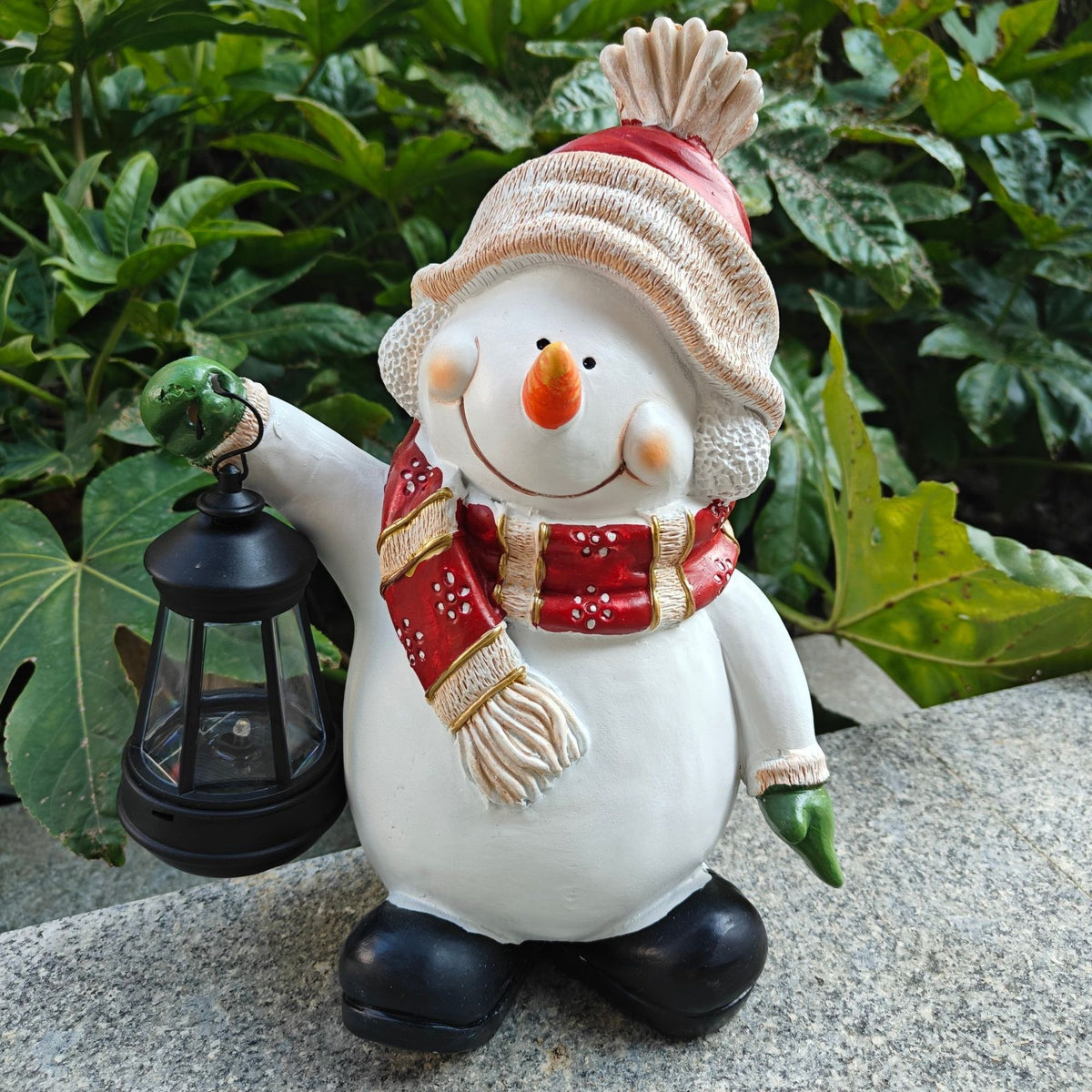Long hat elf figurine molded in resin, one of four characters