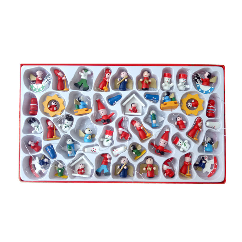 Real wood Christmas ornament, 11.8 inches wide and slim in profile