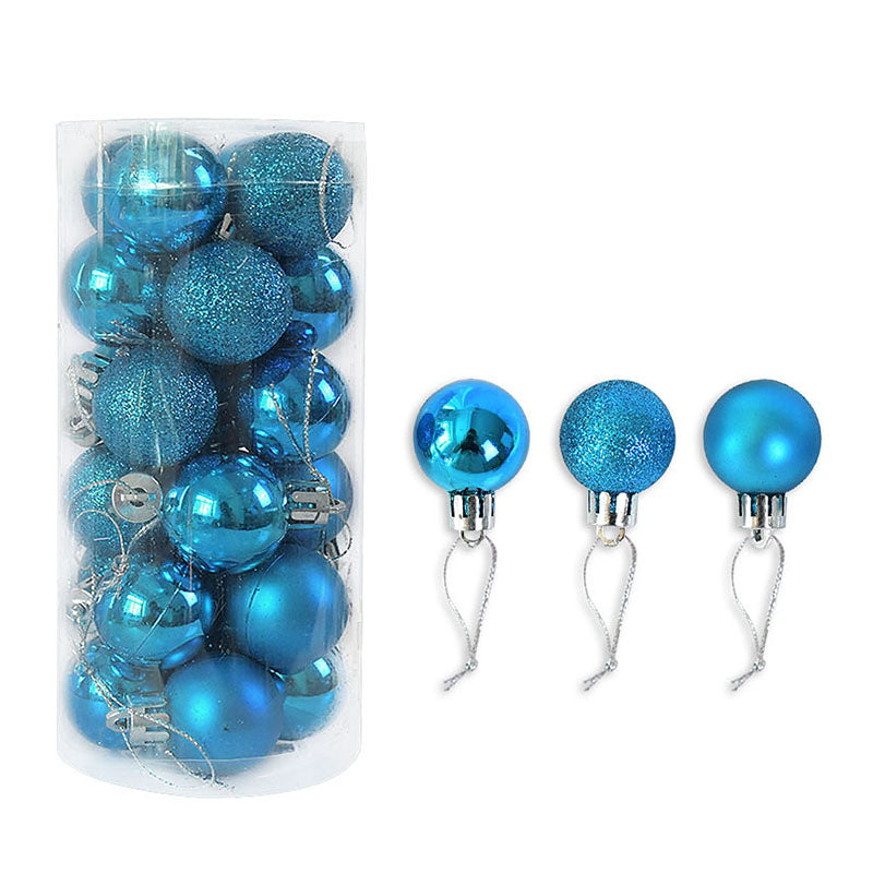 Silver Christmas ball ornament in the smaller 1.2 inch diameter