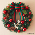 Layered PVC branches give the 15.7 inch Christmas wreath its depth