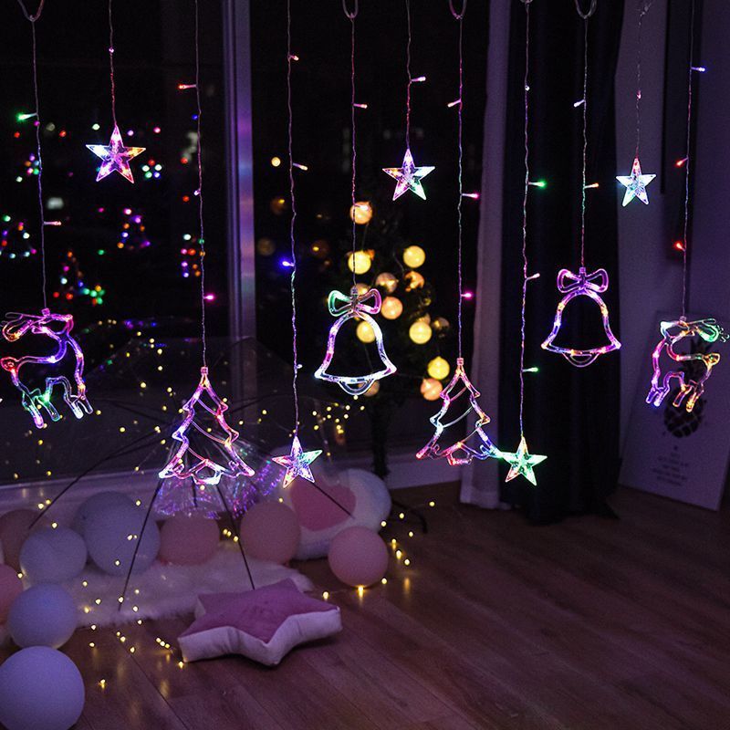 Christmas copper wire string lights, 11.5 foot strand with a plug in adapter