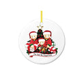 Hanging pendant ornament for a Christmas tree, wreath or gift ribbon