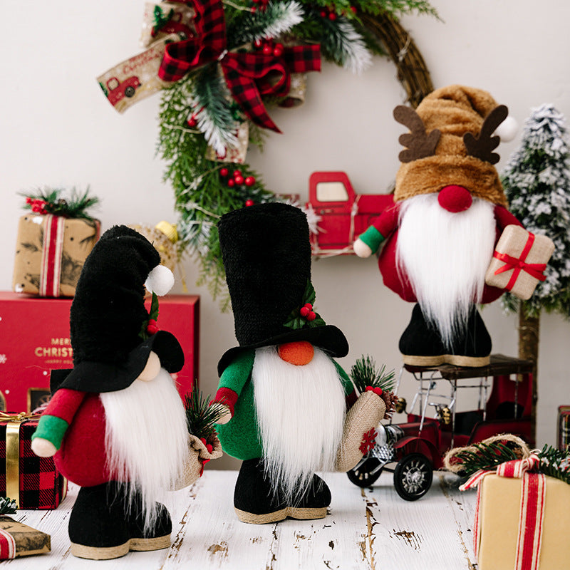 Third Christmas gnome ragdoll design, soft bodied and free standing