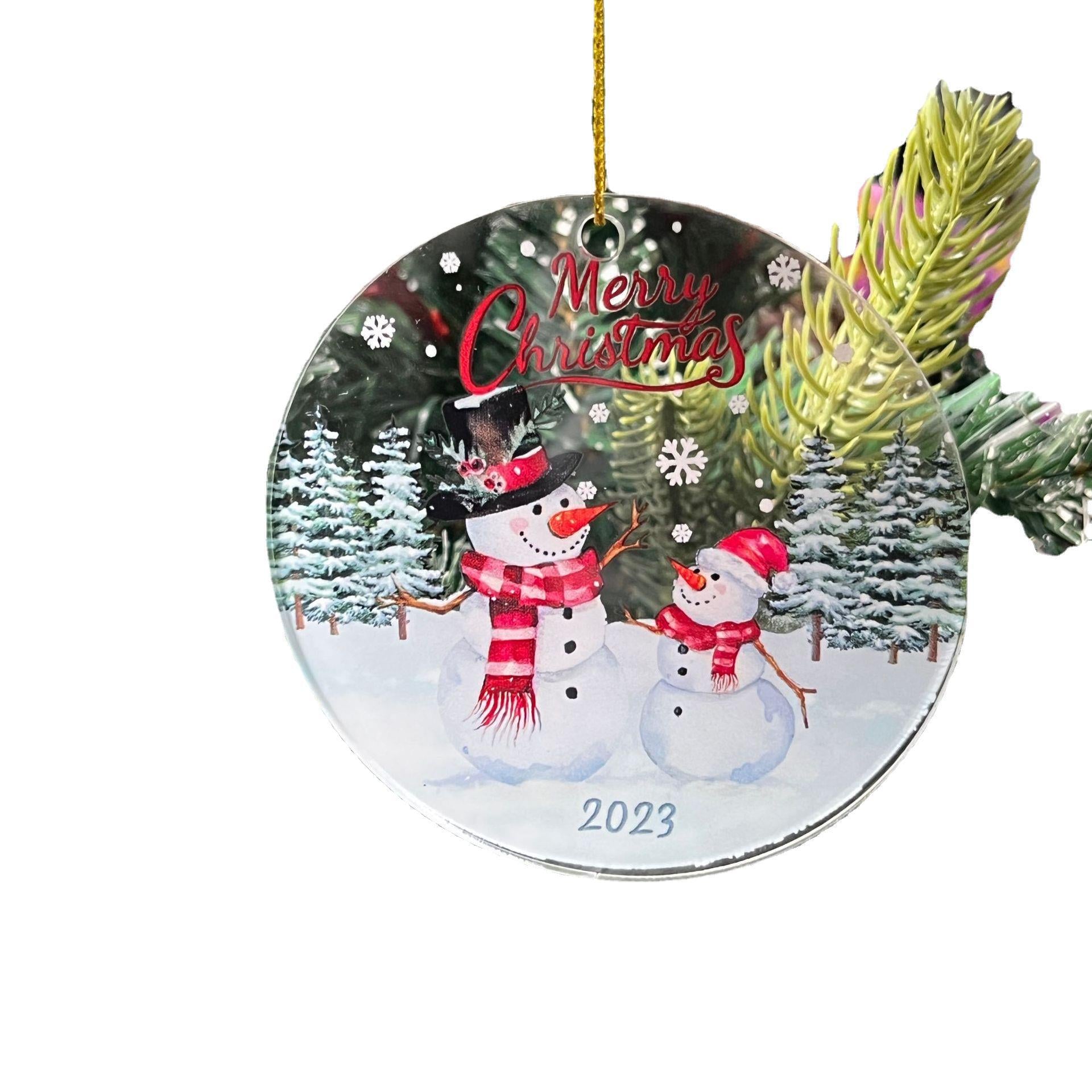 Lightweight acrylic Christmas ornament, an alternative to a glass bauble