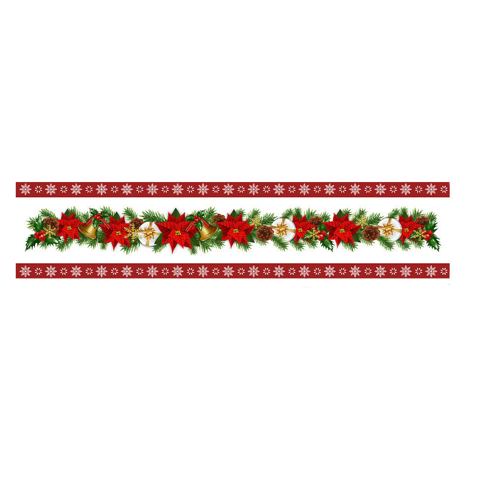 Narrow 13 inch width, one of two Christmas table runner options