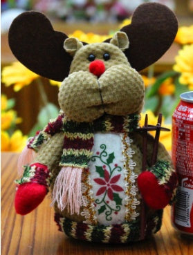 Reindeer flannel figure sold singly or in a set of three