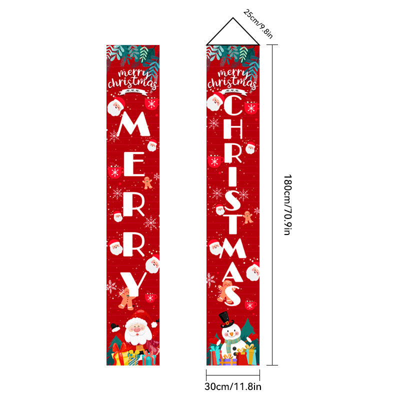 Oxford cloth version of the printed Christmas hanging door banner