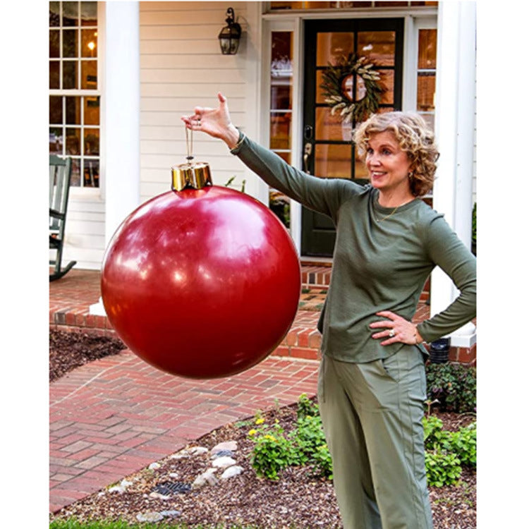 Blue inflatable Christmas bauble offered at 17.7, 25.6 or 29.5 inches