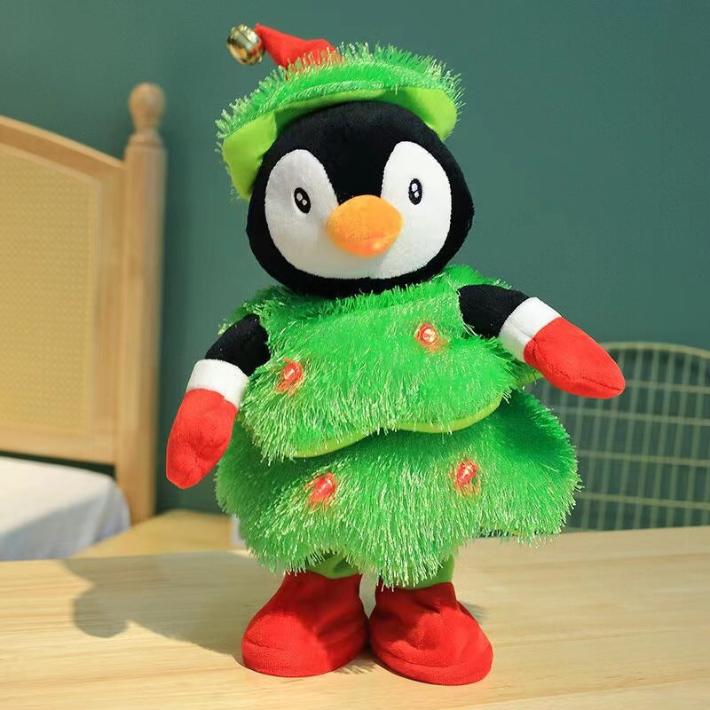 Multi function plush Christmas toy that plays music and sound
