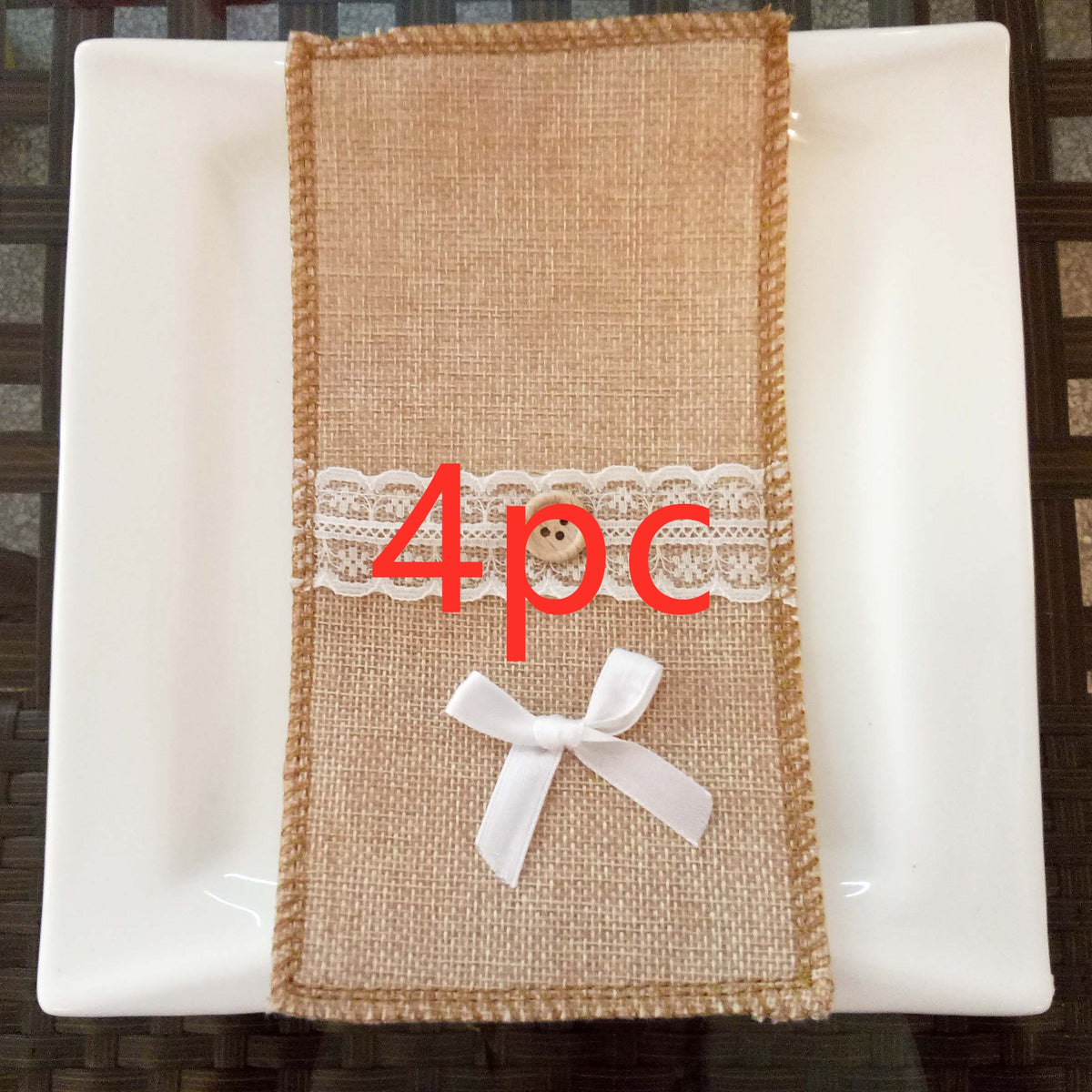 Fabric Christmas cutlery pocket that comes back out each December