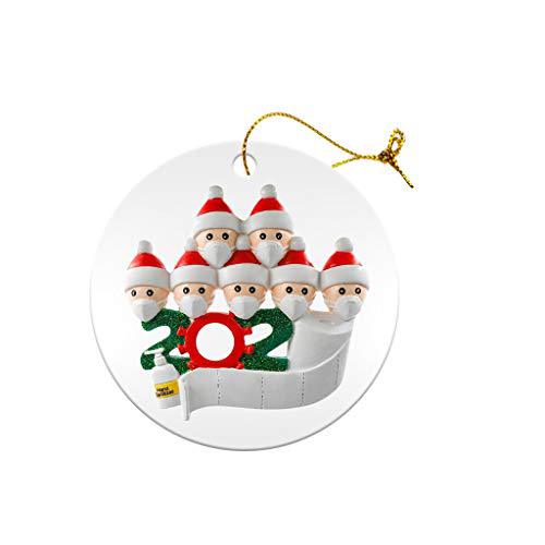 Christmas pendant ornament that hangs from its own loop without hooks