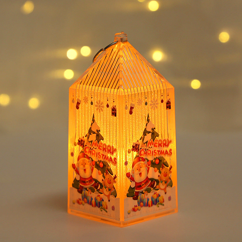 Small illuminated Christmas ornament molded in HIPS and PS polystyrene