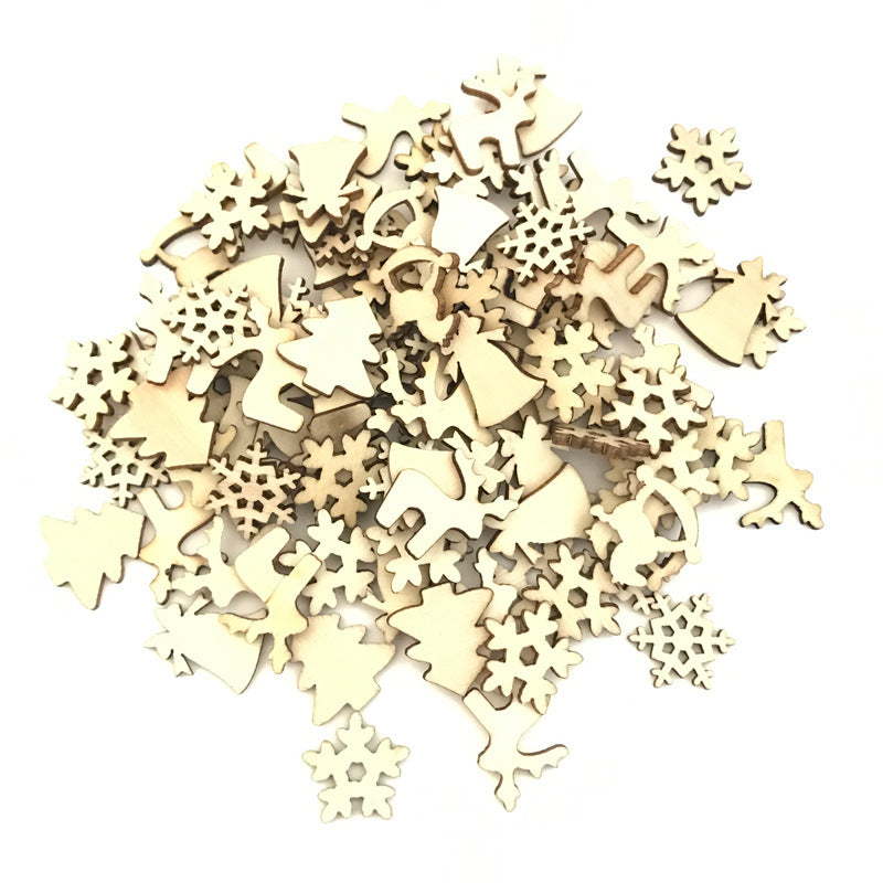 Carved plywood Christmas tree ornaments in openwork animal and bird shapes