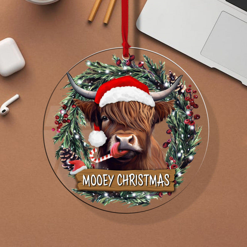Acrylic Christmas tree decoration light enough for the thinnest branch tips