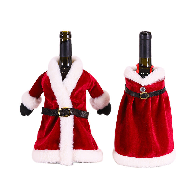 Christmas bottle sock also offered as a set of three covers
