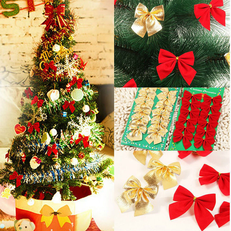 Silver Christmas ribbon bow, one of four colors offered
