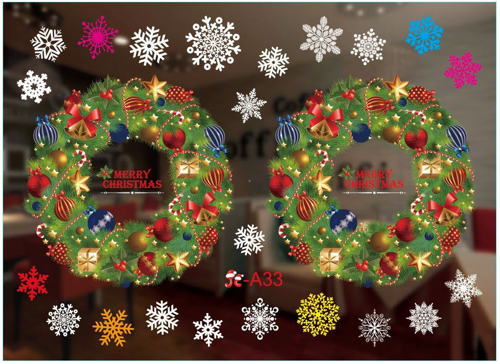 One of twenty eight Christmas window cling designs offered in this range