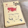 Larger pack of Merry Christmas cards in plain paper stock