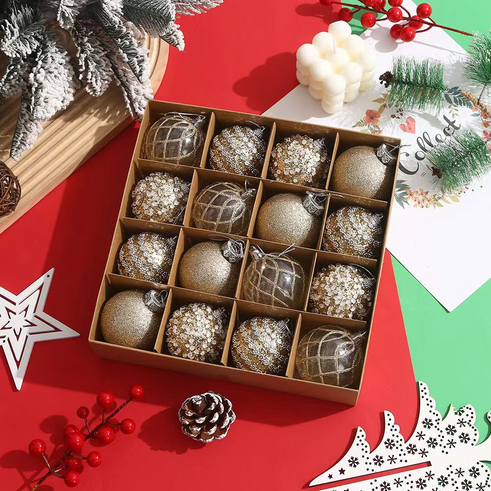 Seven bauble colors offered across the boxed Christmas ball range