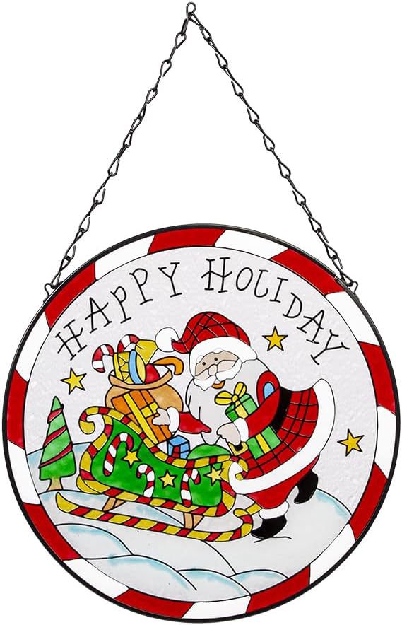 Acrylic snowman Christmas ornament, one of six printed designs