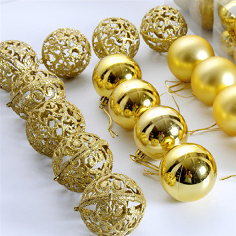 Bronze matte Christmas ball ornaments, one of twelve colors