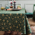 Christmas tablecloth sizes ranging up to 55.1 by 118.1 inches