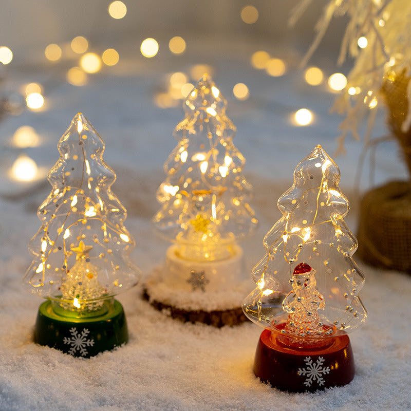 Christmas night light figurine with its own built-in light unit